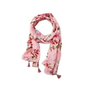 NEW TWO'S COMPANY women's floral scarf in pink